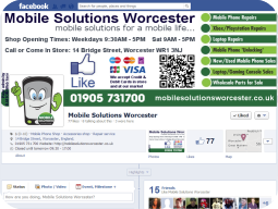 Like Mobile Solutions Worcester On Facebook >>